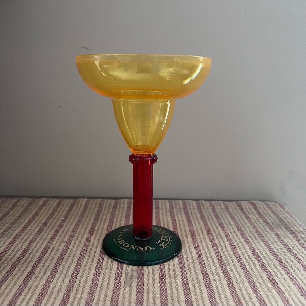 💚10 Vintage Di Saronno Di Sarita hard acrylic plastic stemware
